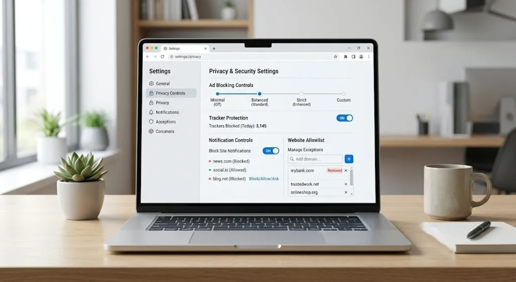 A cleaner, more streamlined browsing experience with a Chrome ad-blocking extension